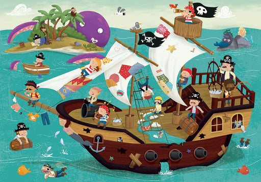 Educa Vaikiškos dėlionės Pirates Boat Detectives Puzzle, 50