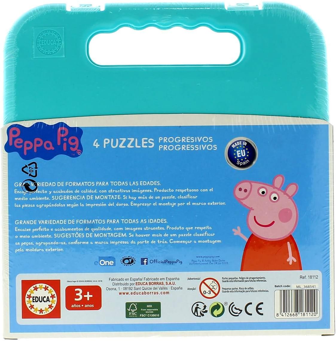 Educa Vaikiškos dėlionės Puzzles Peppa Pig