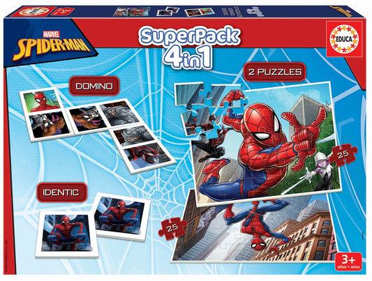 Educa Vaikiškos dėlionės Superpack Spider-man