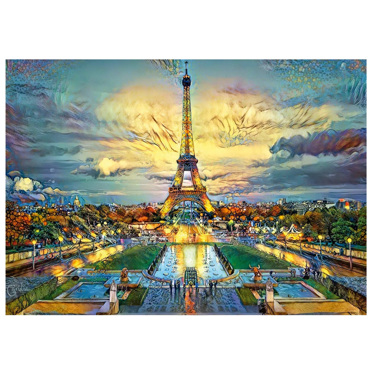 Eiffel Tower, 500-Universalios dėlionės-Brain Games LT