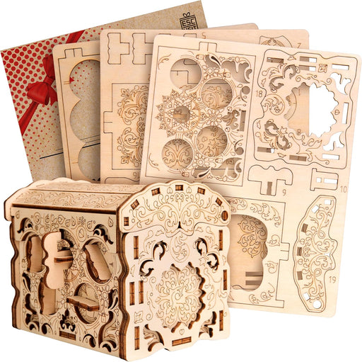 Escapewelt Galvosūkiai Wooden Secret Box TREASURE BOX