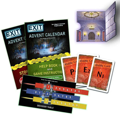 Exit Advent Calendar: The Magic of Christmas-Stalo žaidimai-Brain Games LT