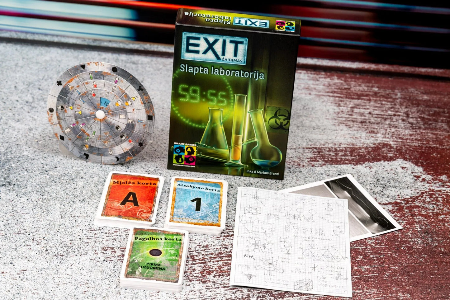 EXiT: Slapta laboratorija-Stalo žaidimai-Brain Games LT