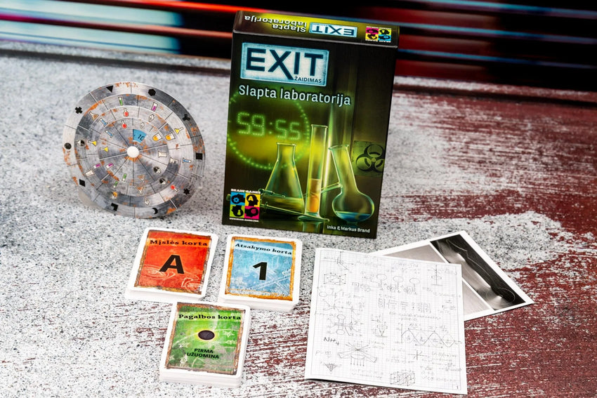 EXiT: Slapta laboratorija-Stalo žaidimai-Brain Games LT