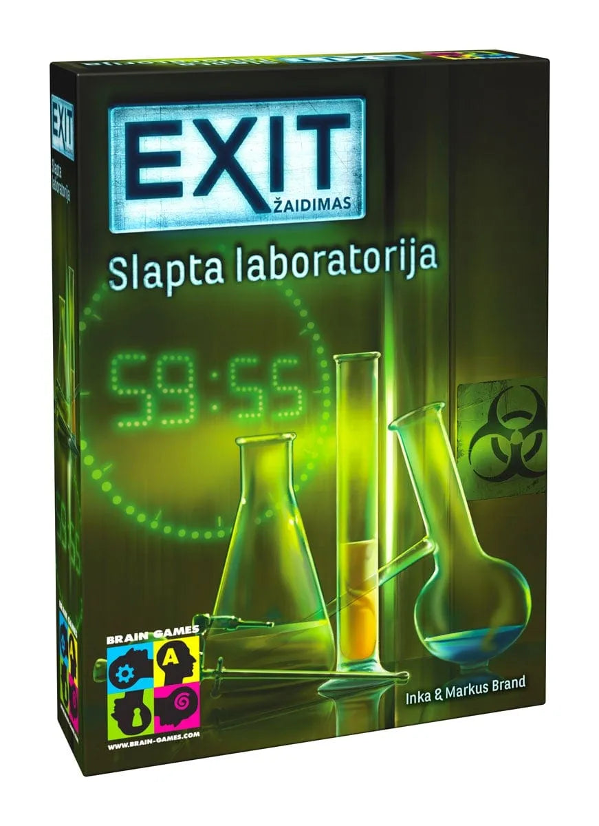 EXiT: Slapta laboratorija-Stalo žaidimai-Brain Games LT