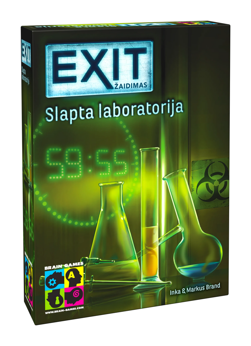 EXIT: Slapta laboratorija-Stalo žaidimai-Brain Games LT
