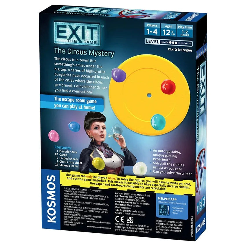 EXIT: The Circus Mystery-Stalo žaidimai-Brain Games LT