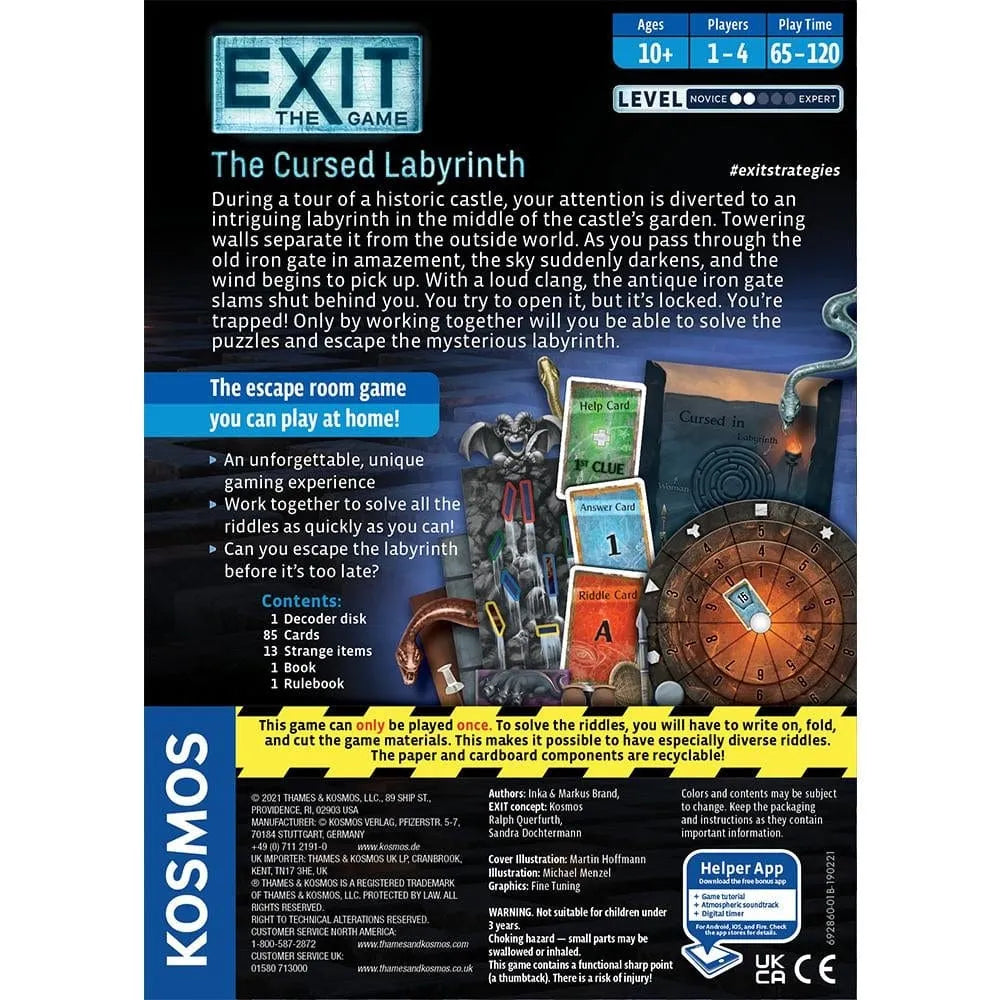 EXiT: The Cursed Labyrinth (EN)-Stalo žaidimai-Brain Games LT