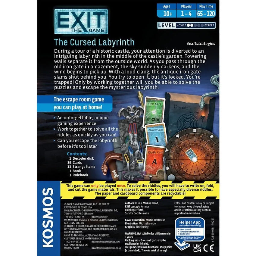 EXiT: The Cursed Labyrinth (EN)-Stalo žaidimai-Brain Games LT