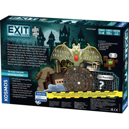 Exit: The Game + Puzzle – Nightfall Manor-Stalo žaidimai-Brain Games LT