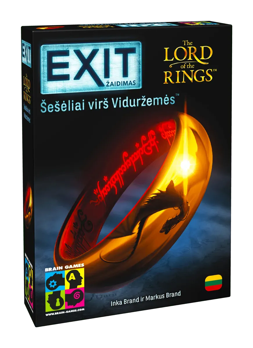 Exit: Žiedų valdovas. Šešėliai virš Viduržemės-Stalo žaidimai-Brain Games LT