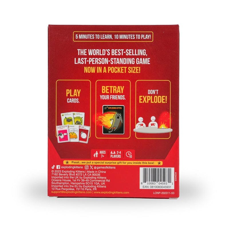 Exploding Kittens Stalo žaidimai Exploding Kittens Grab & Game