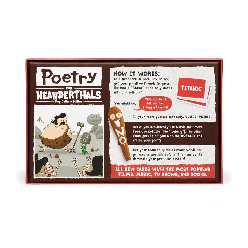 Exploding Kittens Stalo žaidimai Poetry for Neanderthals: Pop Culture Edition