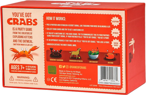 Exploding Kittens Stalo žaidimai You've Got Crabs Core Deck