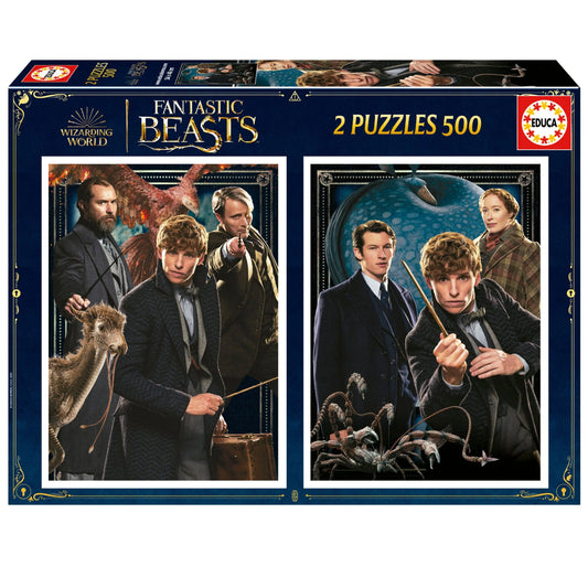 Fantastic Beasts, 2 x 500-Universalios dėlionės-Brain Games LT