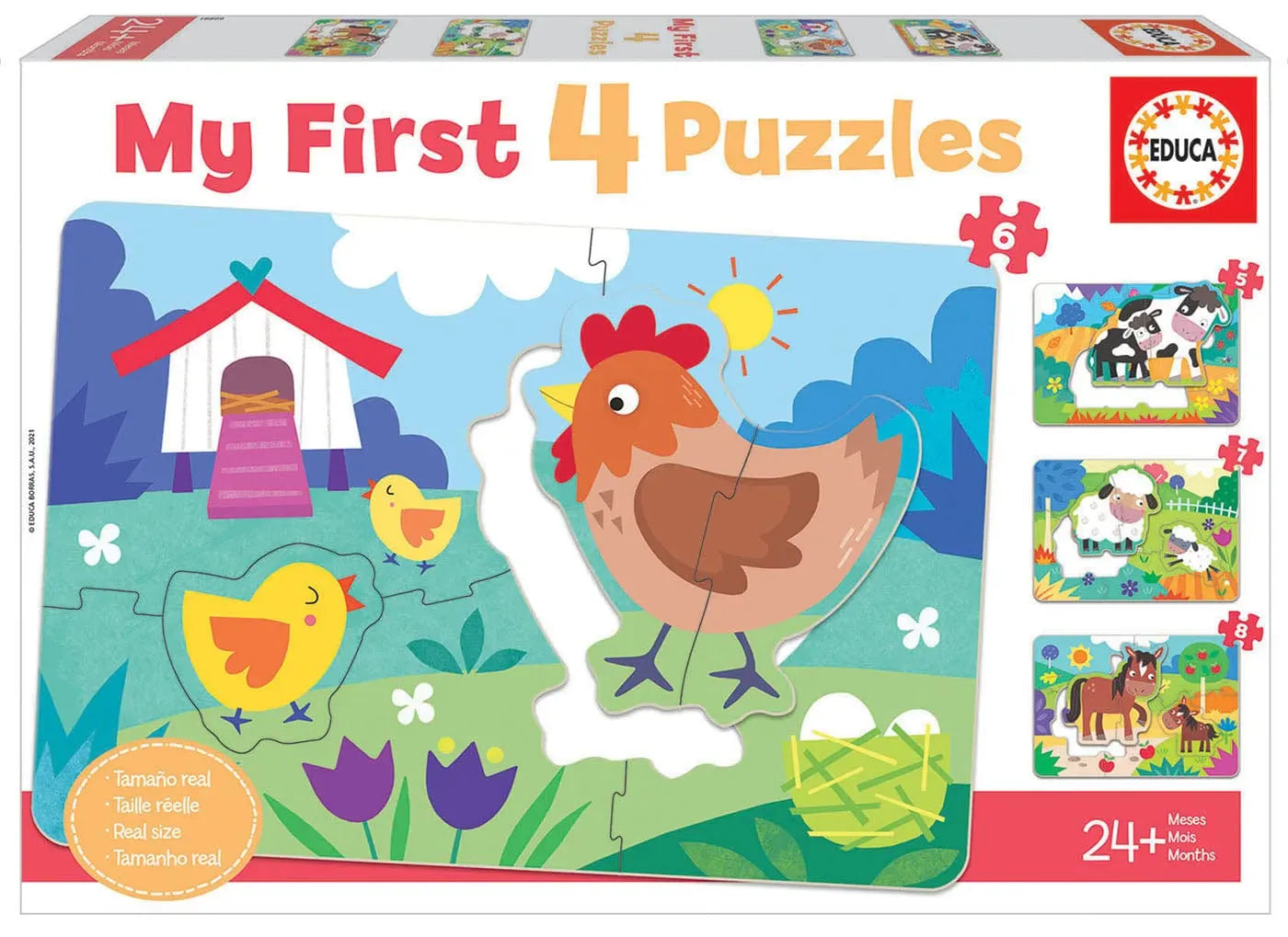 Farm Mothers and Babies My First Puzzles-Vaikiškos dėlionės-Brain Games LT