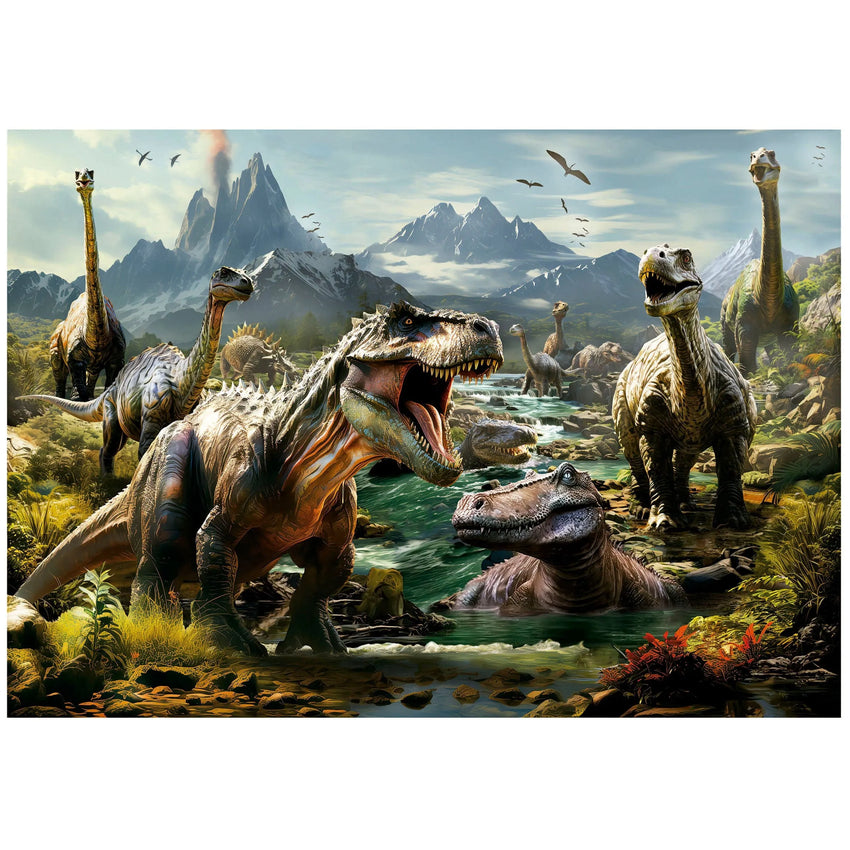 Fierce Dinosaurs, 1000-Universalios dėlionės-Brain Games LT