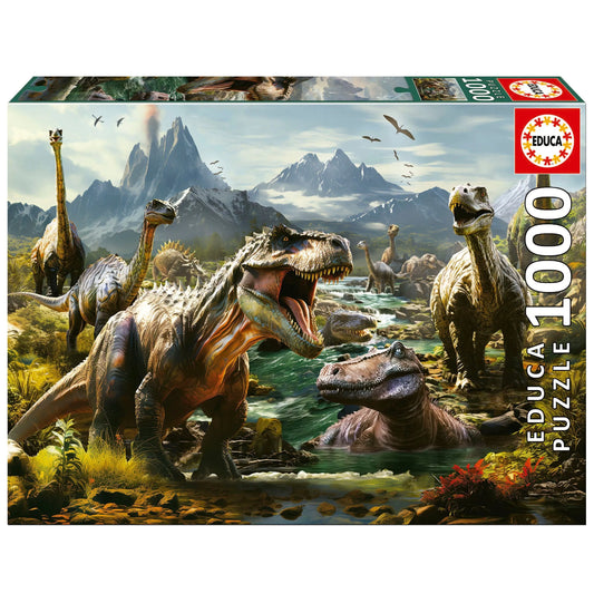 Fierce Dinosaurs, 1000-Universalios dėlionės-Brain Games LT
