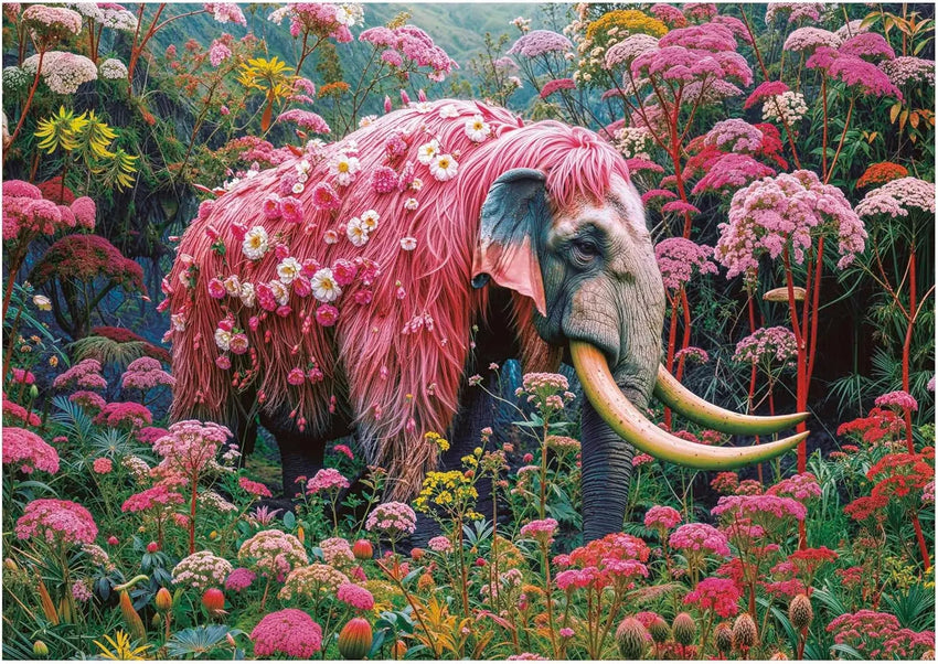 Floral Elephant, 1000-Universalios dėlionės-Brain Games LT