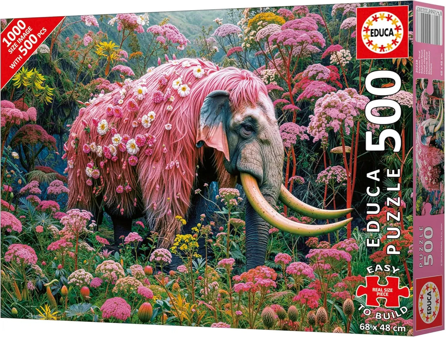 Floral Elephant, 500-Universalios dėlionės-Brain Games LT
