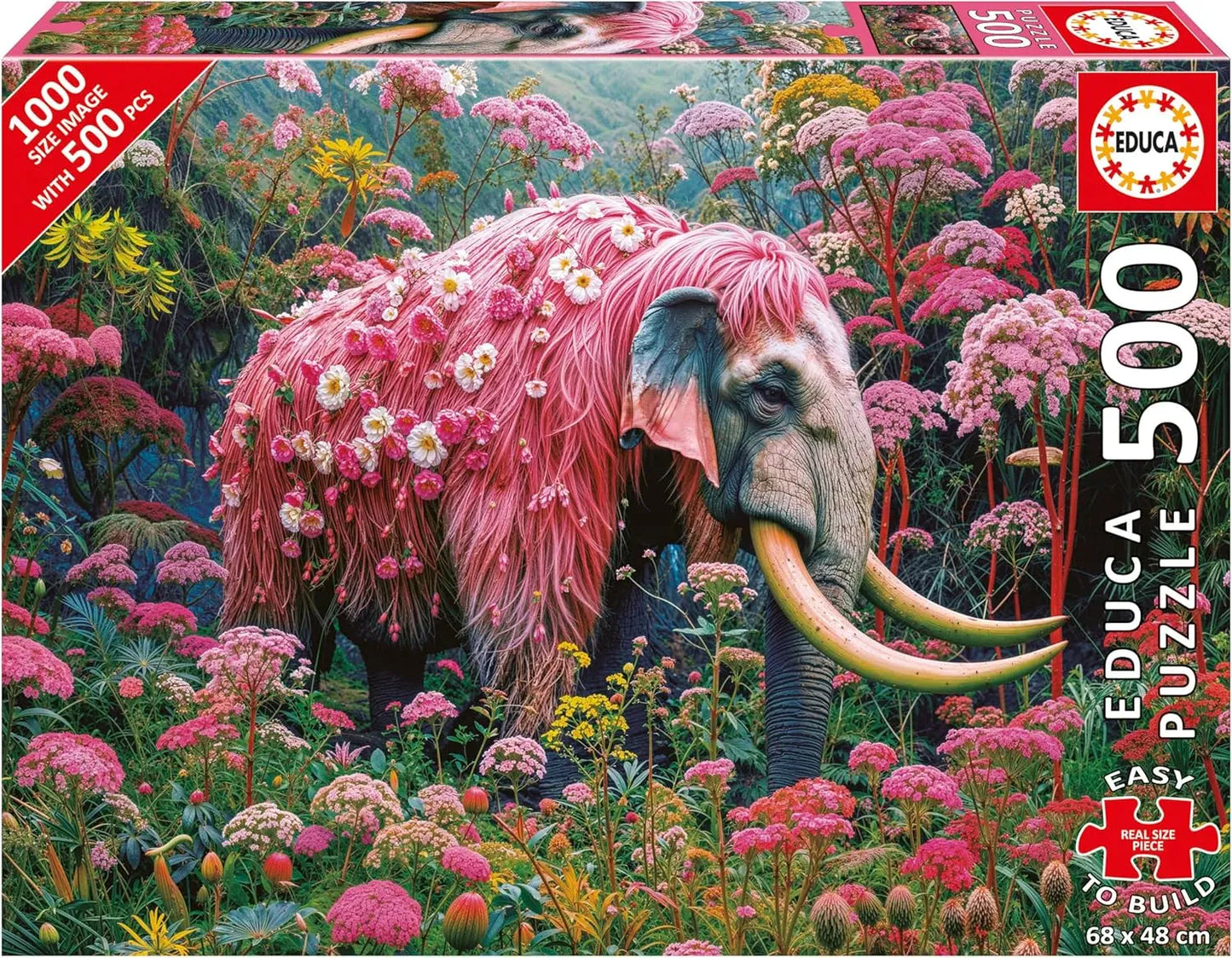 Floral Elephant, 500-Universalios dėlionės-Brain Games LT