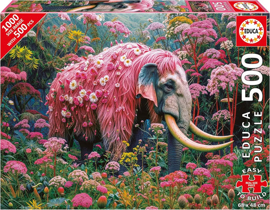 Floral Elephant, 500-Universalios dėlionės-Brain Games LT