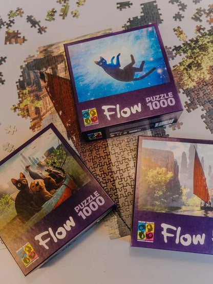 Flow – valtis, 1000-Universalios dėlionės-Brain Games LT