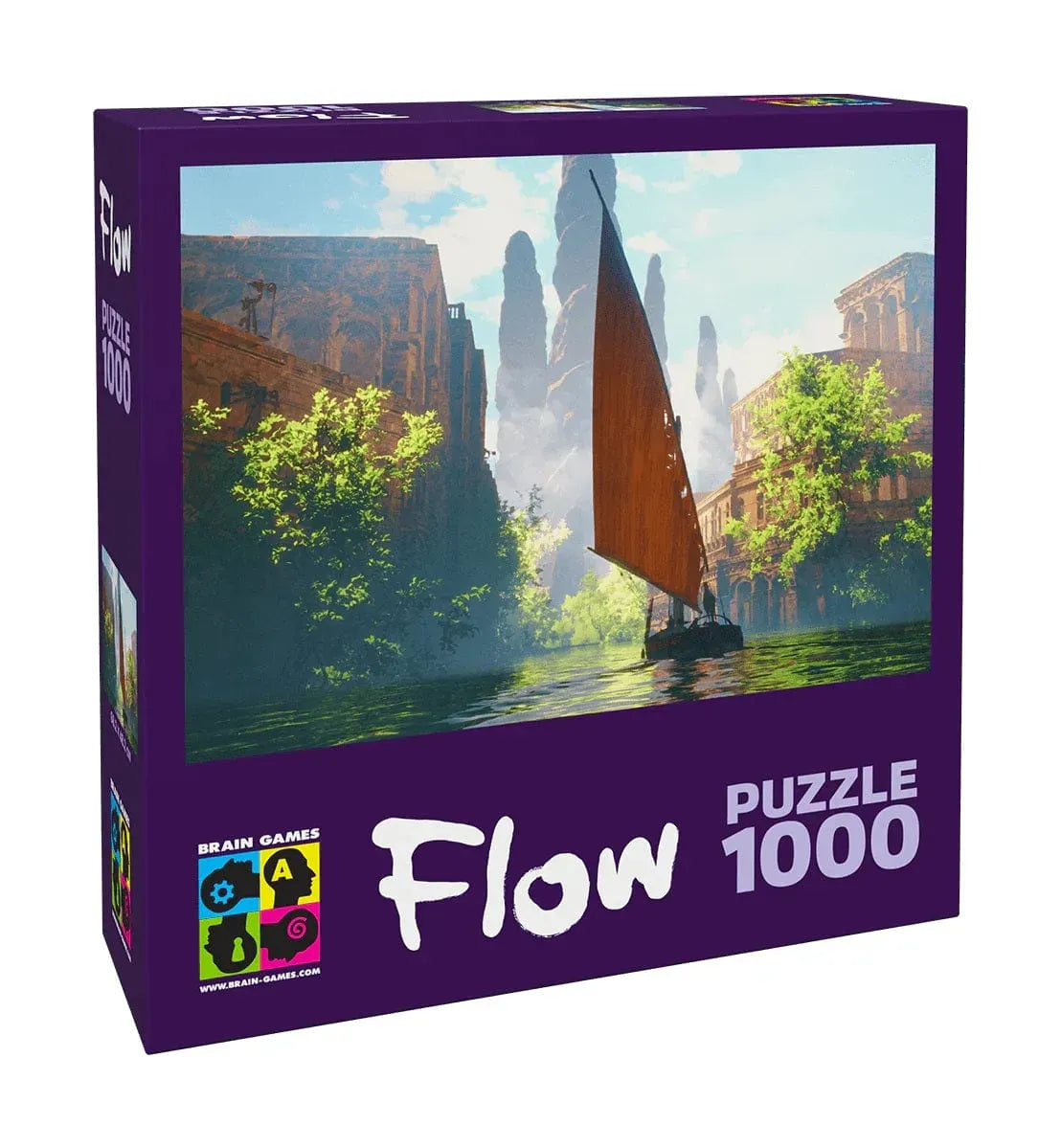 Flow – valtis, 1000-Universalios dėlionės-Brain Games LT