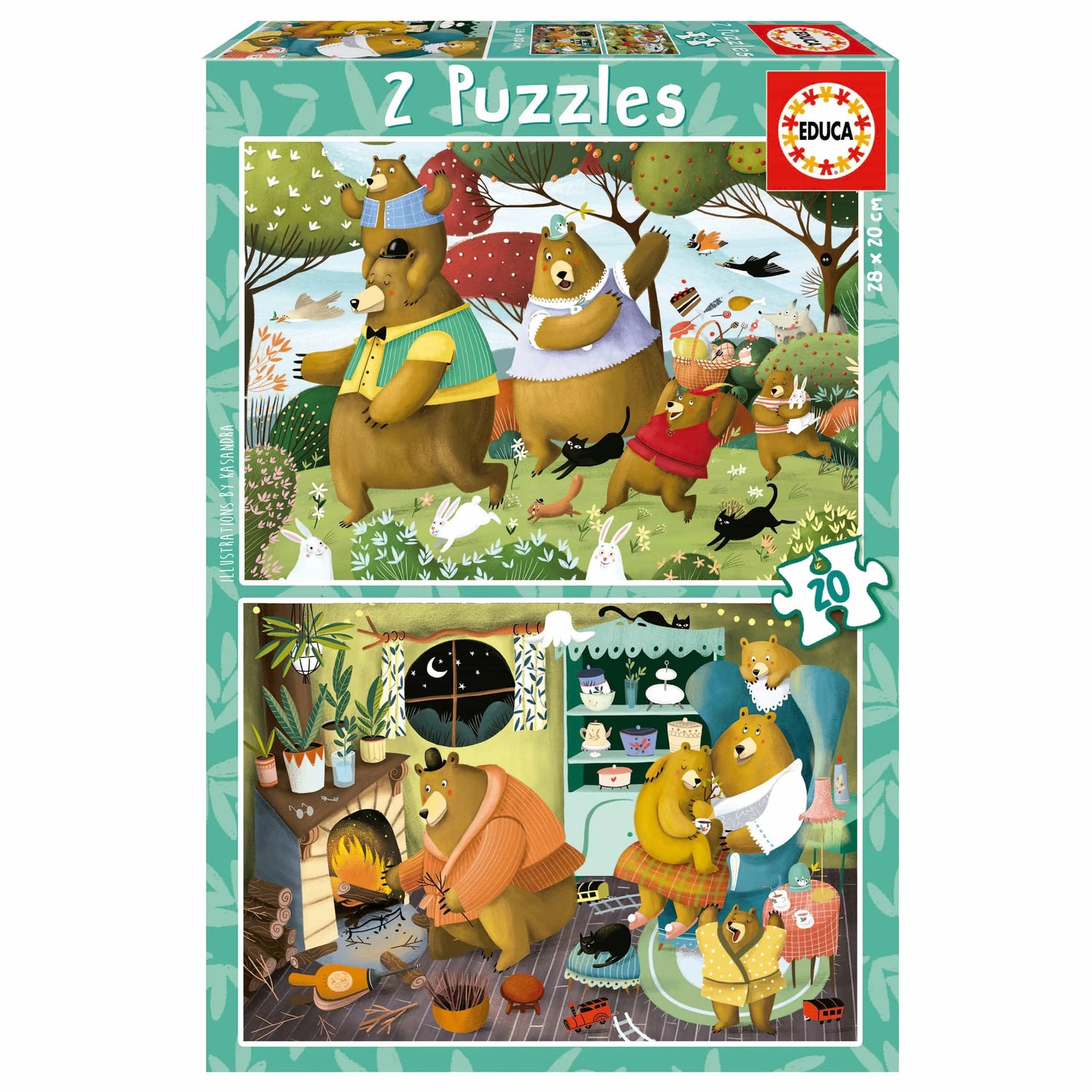 Forest tales, 2 × 20-Vaikiškos dėlionės-Brain Games LT