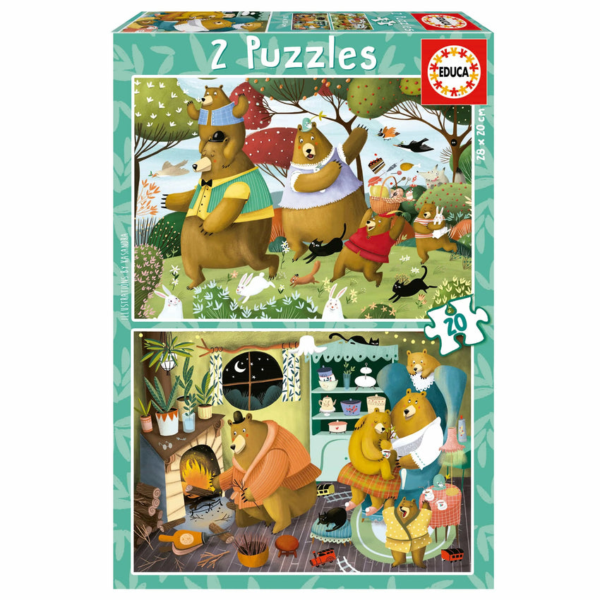 Forest tales, 2 × 20-Vaikiškos dėlionės-Brain Games LT