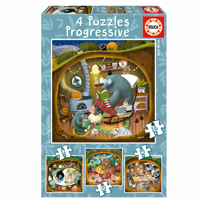 Forest tales, 25, 20, 16, 12-Vaikiškos dėlionės-Brain Games LT