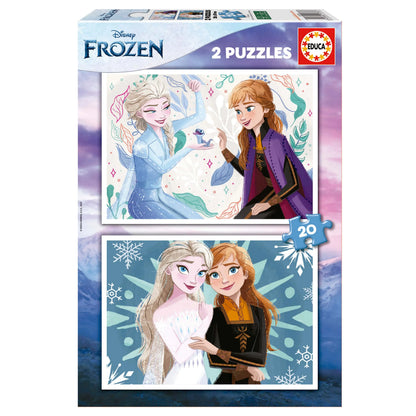 Frozen, 2 × 20-Vaikiškos dėlionės-Brain Games LT