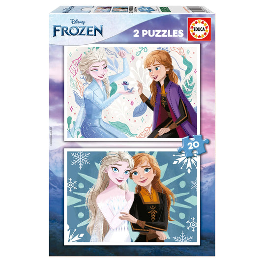 Frozen, 2 × 20-Vaikiškos dėlionės-Brain Games LT