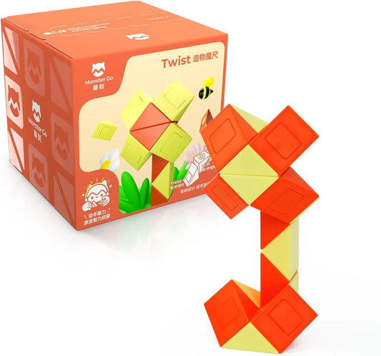 GAN CUBE - MG Twist - Yellow & Orange-Galvosūkiai-Brain Games LT