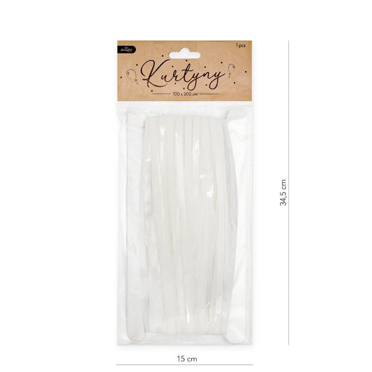 Godan Kita Balta vakarėlių užuolaida, 100x200 cm