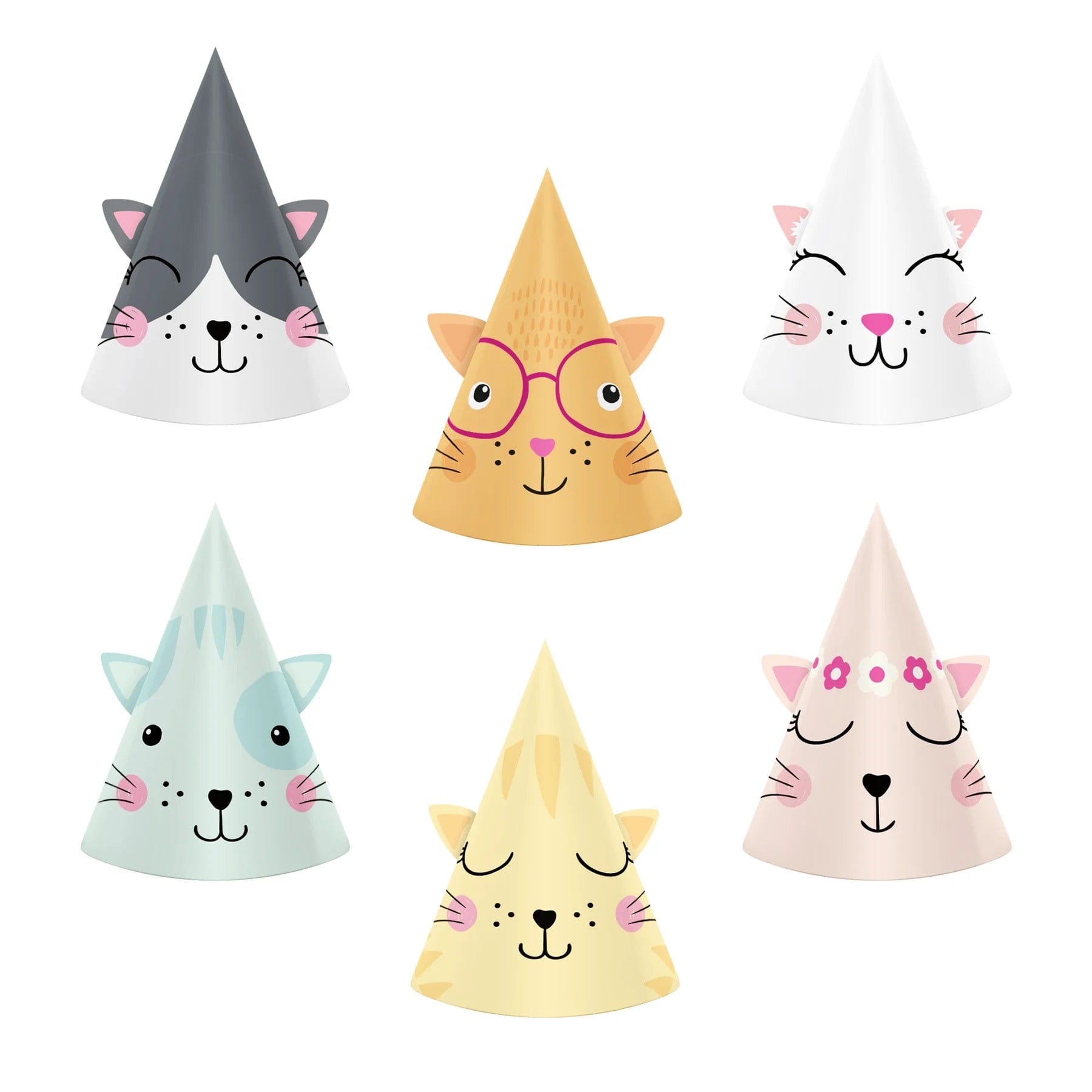 Godan Kita „Kačiukų“ vakarėlių kepurėlių rinkinys