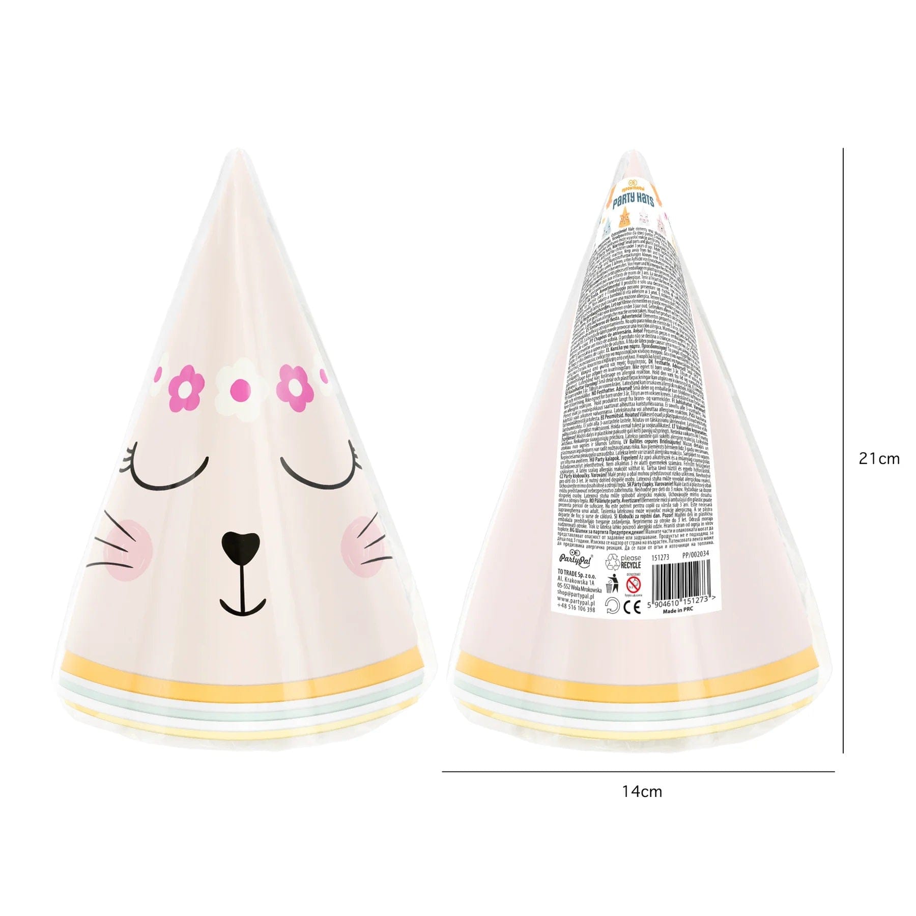 Godan Kita „Kačiukų“ vakarėlių kepurėlių rinkinys