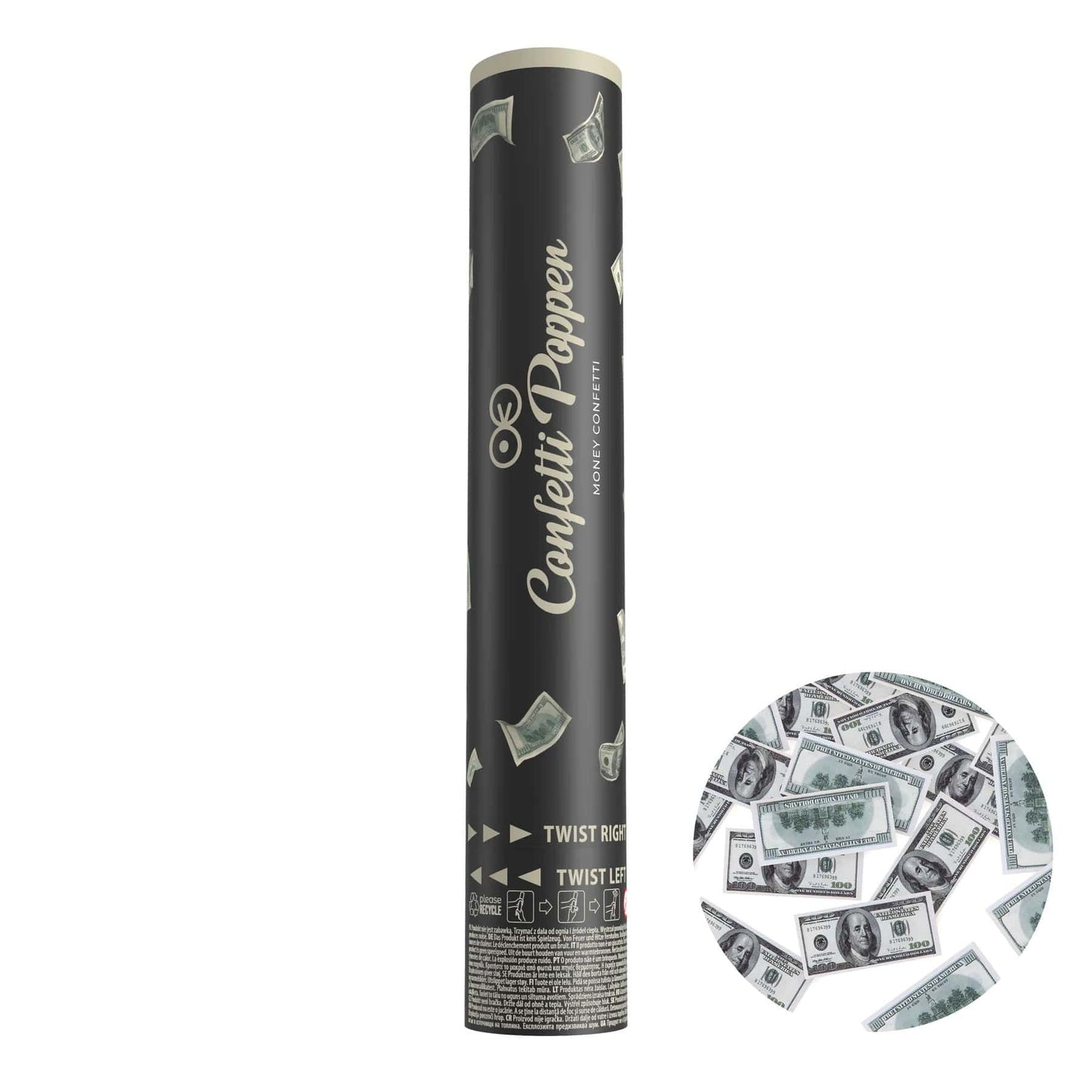 Godan Kita Konfeti 100 dolerių kupiūros, 30 cm