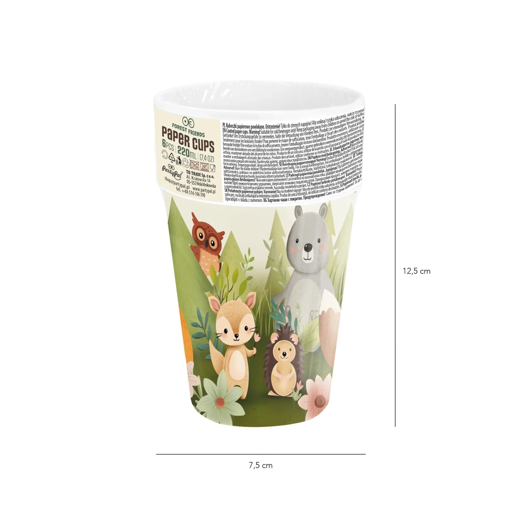 Godan Kita Miško draugų puodeliai, 220 ml 6 vnt.