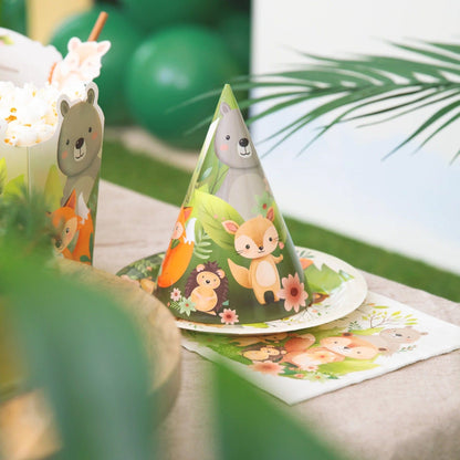 Godan Kita Miško draugų vakarėliš kepuraitės, 10x16cm 6 vnt.