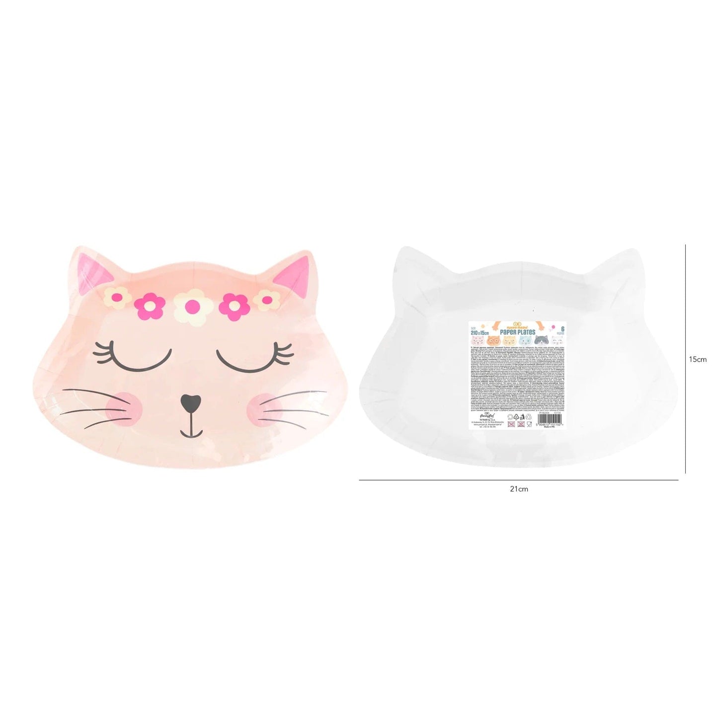 Godan Kita Popierinių lėkščių rinkinys „Kačiukai“