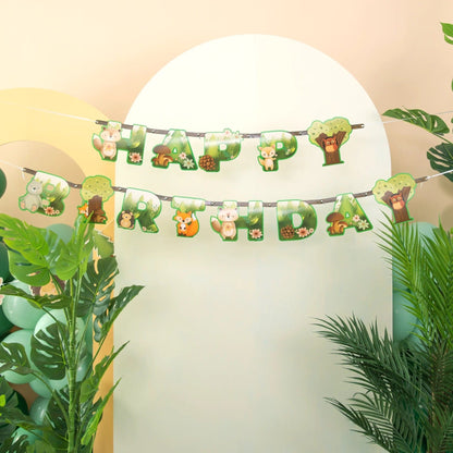 Godan Kita Su gimtadieniu, miško draugų plakatas, 210x16cm