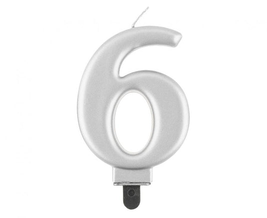 Godan Kita Žvakė - skaičius, sidabrinis 6