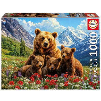 Grizzly bears in Canada, 1000-Universalios dėlionės-Brain Games LT