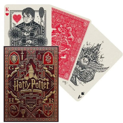 Harry Potter Gryffindor Raudonos Theory11 žaidimo kortos-Kita-Brain Games LT