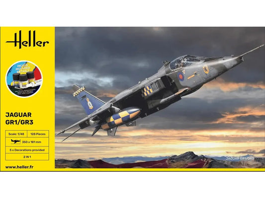Heller - Sepecat Jaguar GR1/GR3, 1/48-Surenkami modeliai-Brain Games LT