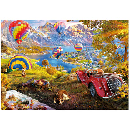 Hot Air Balloon Valley, 3000-Universalios dėlionės-Brain Games LT