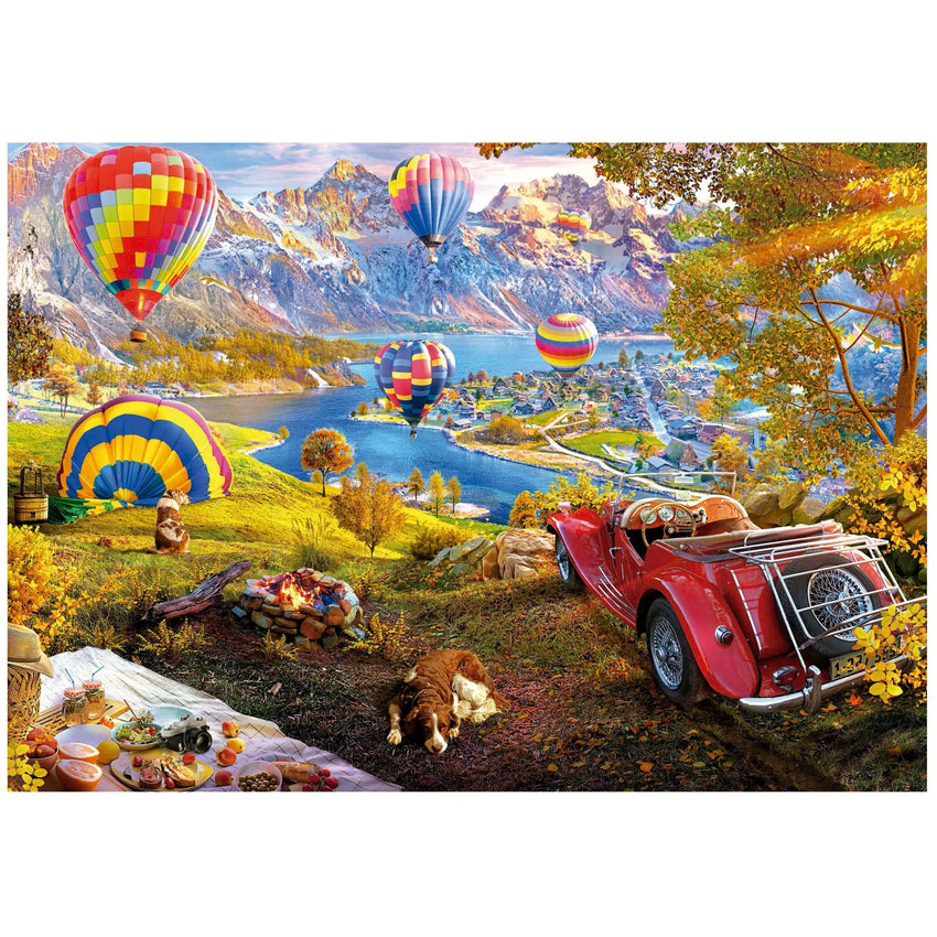 Hot Air Balloon Valley, 3000-Universalios dėlionės-Brain Games LT
