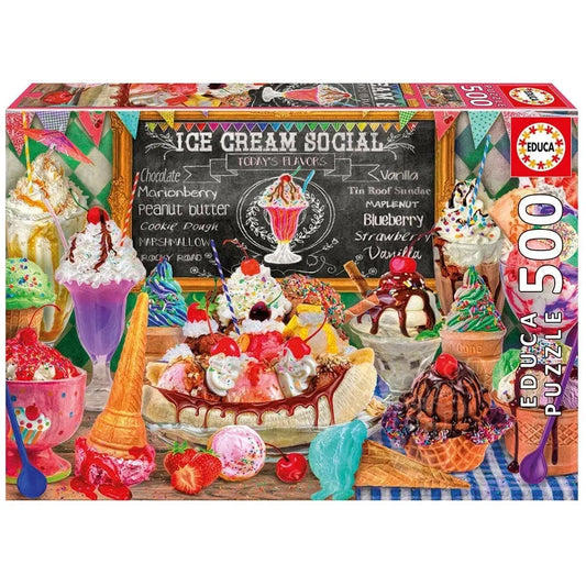 Ice Cream Shop, 500-Universalios dėlionės-Brain Games LT