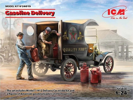 ICM - Gasoline Delivery Ford Model T 1912-Surenkami modeliai-Brain Games LT